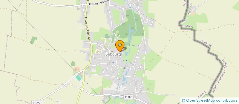localisation de l'entreprise LES JARDINS DE L'AUNELLE à SEBOURG