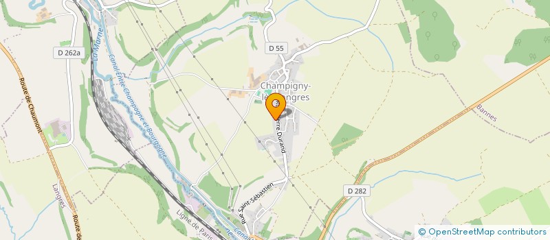 localisation de l'entreprise LES JARDINS DE L'EDEN à CHAMPIGNY-LES-LANGRES