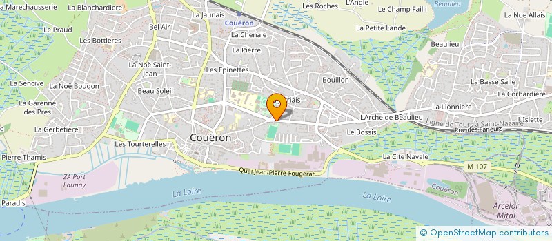 localisation de l'entreprise LES JARDINS DE L'ESPERANCE à COUERON