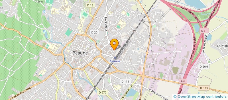 localisation de l'entreprise LES JARDINS DE L'ESPOIR à BEAUNE