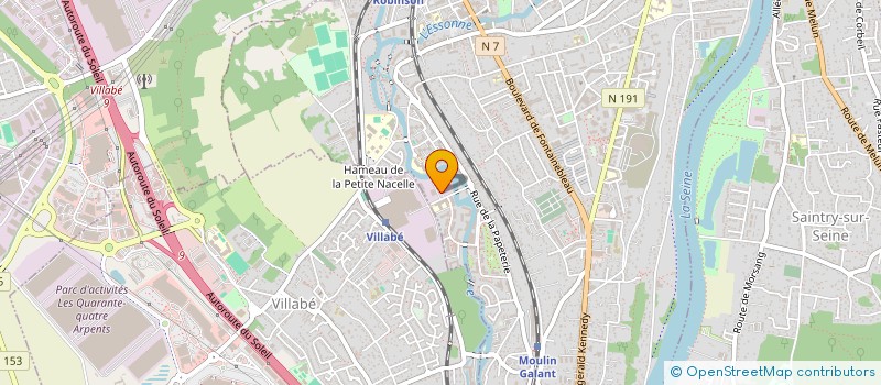 localisation de l'entreprise LES JARDINS DE L'ESSONNE à CORBEIL-ESSONNES