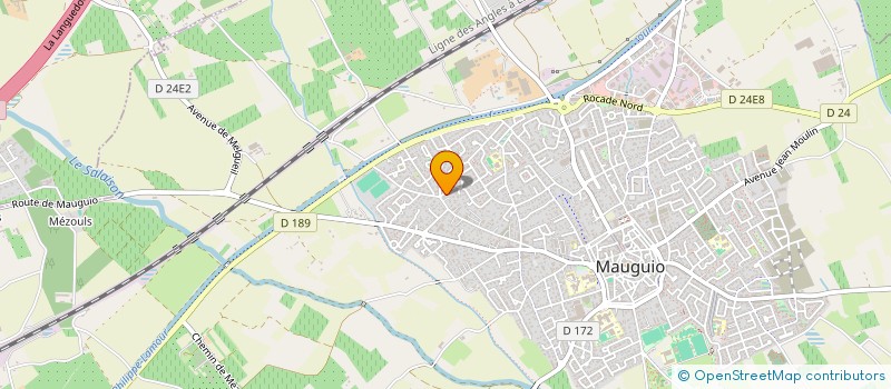 localisation de l'entreprise LES JARDINS DE L'ETANG DE L'OR  MAUGUIO