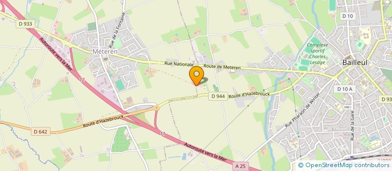 localisation de l'entreprise LES JARDINS DE L'EVASION à BAILLEUL