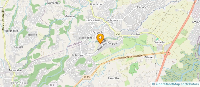 localisation de l'entreprise LES JARDINS DE L'HARMONIE à PETIT-BOURG