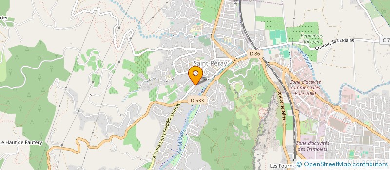 localisation de l'entreprise LES JARDINS DE L'HERMITAGE à PORTES LES VALENCE