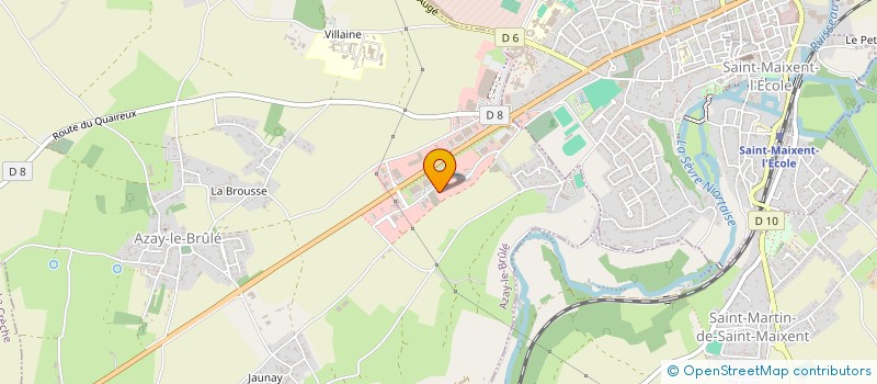 localisation de l'entreprise LES JARDINS DE L'HOMMERAIE à AZAY-LE-BRULE