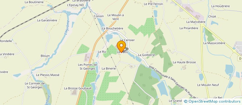 localisation de l'entreprise LES JARDINS DE L'HYROME à CHEMILLE-EN-ANJOU