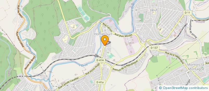 localisation de l'entreprise LES JARDINS DE L'IMMOBILIER  HOMECOURT