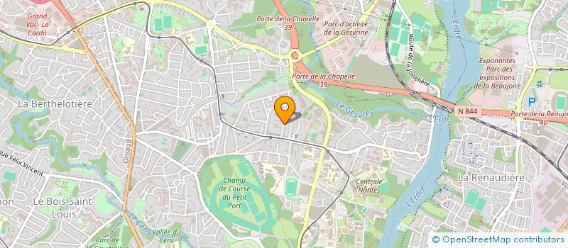 localisation de l'entreprise LES JARDINS DE L'IMMOBILIER DE L'ERDRE à NANTES