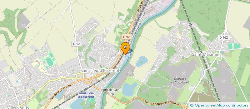 localisation de l'entreprise LES JARDINS DE L OISE 87  SAINT-LEU-D'ESSERENT