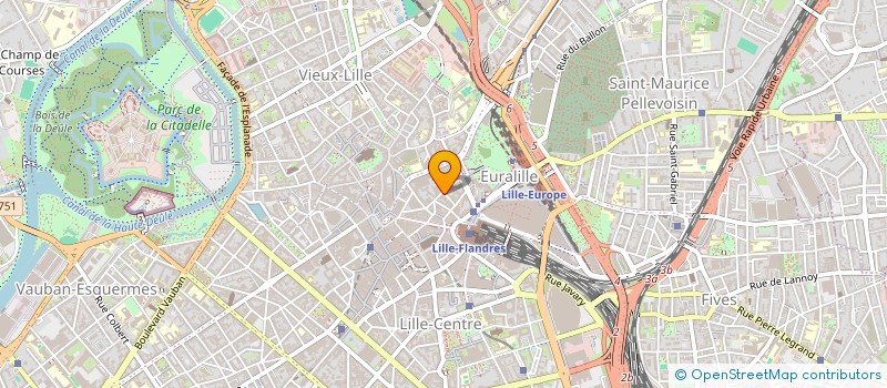 localisation de l'entreprise LES JARDINS DE L'OPERA à LILLE