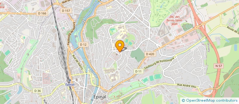 localisation de l'entreprise LES JARDINS DE L'ORIENT à EPINAL