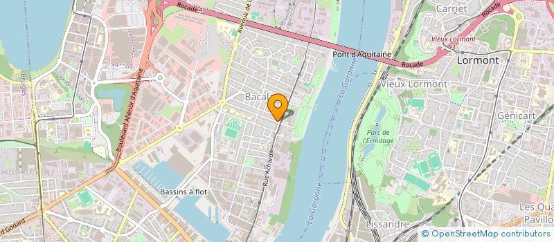 localisation de l'entreprise LES JARDINS DE L'OSSAU à BORDEAUX