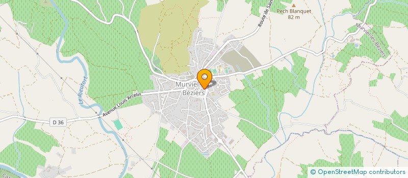 localisation de l'entreprise LES JARDINS DE LA BASTIDE à MURVIEL-LES-BEZIERS