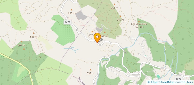 localisation de l'entreprise LES JARDINS DE LA BAUME  TOURTOUR