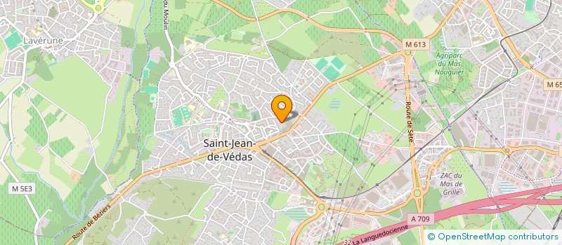 localisation de l'entreprise LES JARDINS DE LA CAPOULIERE  SAINT-JEAN-DE-VEDAS