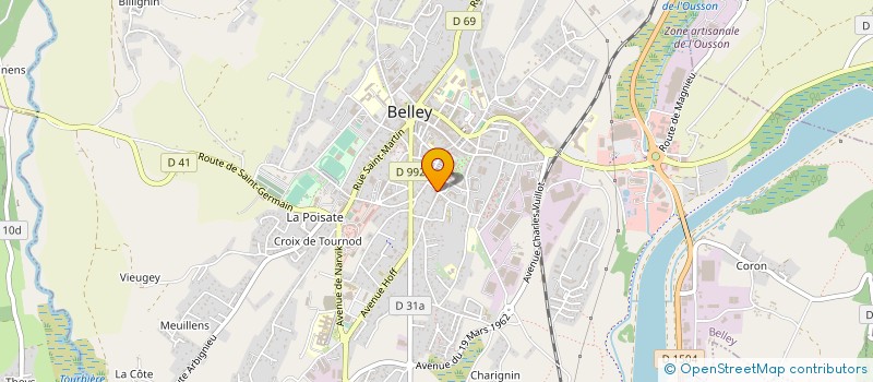 localisation de l'entreprise LES JARDINS DE LA CATHEDRALE  BELLEY