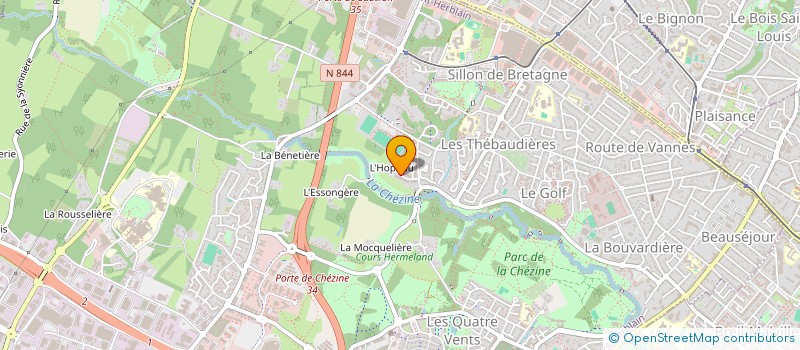 localisation de l'entreprise LES JARDINS DE LA CHEZINE à SAINT-HERBLAIN