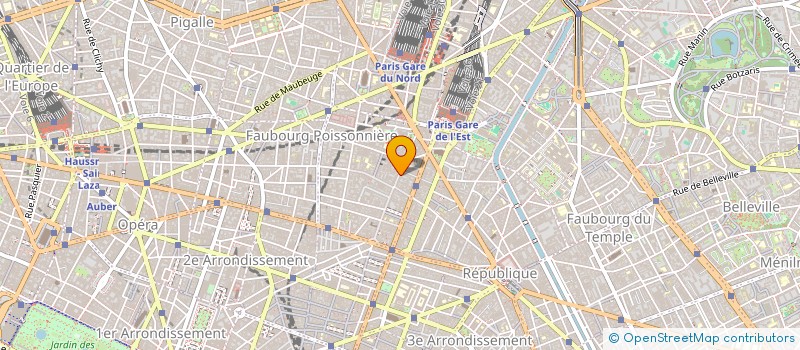 localisation de l'entreprise LES JARDINS DE LA CITE à PARIS