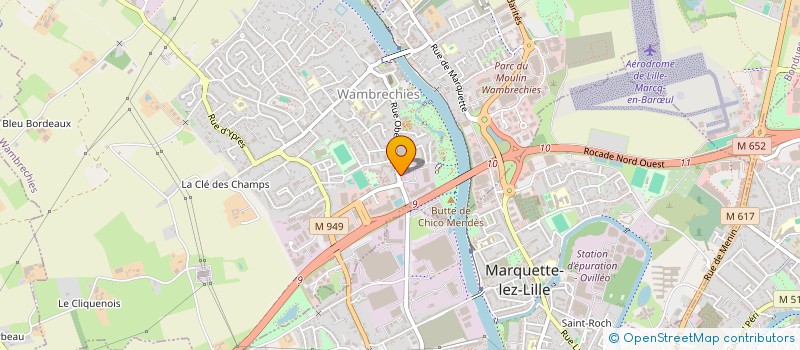 localisation de l'entreprise LES JARDINS DE LA COMTESSE à WAMBRECHIES