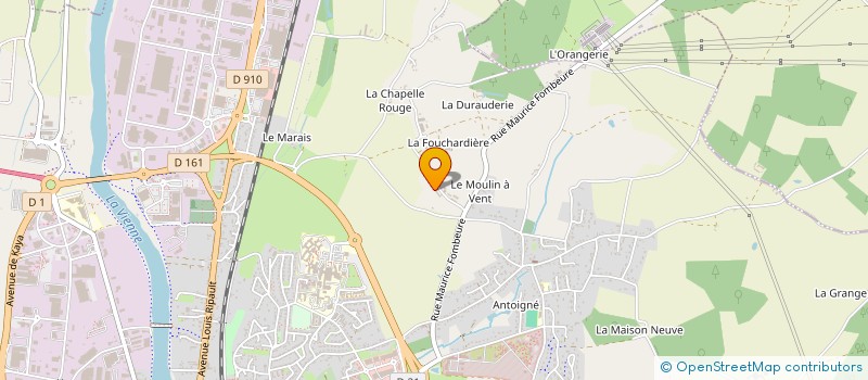 localisation de l'entreprise LES JARDINS DE LA COUSINIERE à CHATELLERAULT