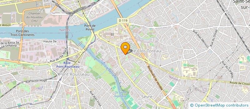localisation de l'entreprise LES JARDINS DE LA CRAPAUDINE à NANTES