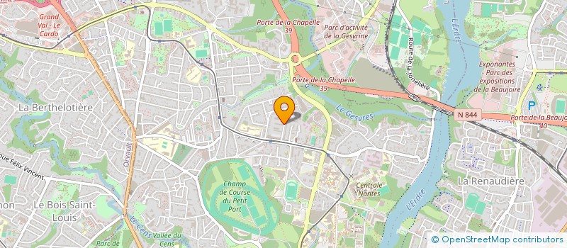 localisation de l'entreprise LES JARDINS DE LA CRESSONNIERE à NANTES