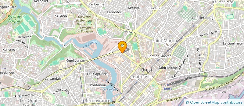 localisation de l'entreprise LES JARDINS DE LA CROIX ROUGE à BREST