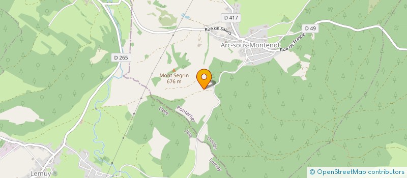 localisation de l'entreprise LES JARDINS DE LA CURE  CHAPELLE D'HUIN