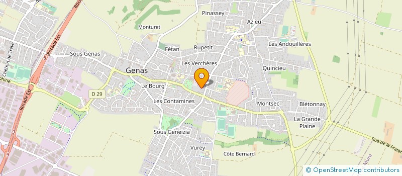 localisation de l'entreprise LES JARDINS DE LA DIGUE  GENAS