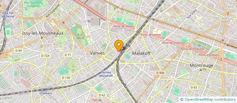 localisation de l'entreprise LES JARDINS DE LA DOUVE à VANVES