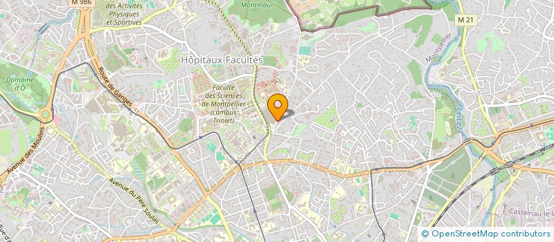 localisation de l'entreprise LES JARDINS DE LA FAC à MONTPELLIER
