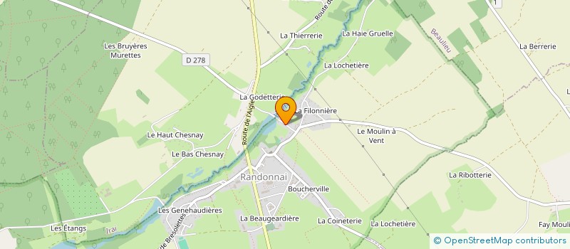 localisation de l'entreprise LES JARDINS DE LA FORGE DE BELLEGARDE à TOUROUVRE AU PERCHE