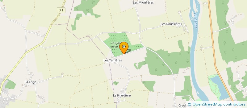 localisation de l'entreprise LES JARDINS DE LA FROLLE  BONNES