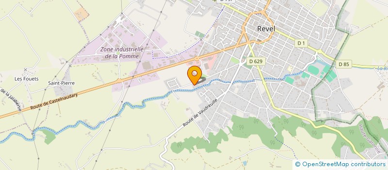 localisation de l'entreprise LES JARDINS DE LA GRANGE AUX BELLES  REVEL