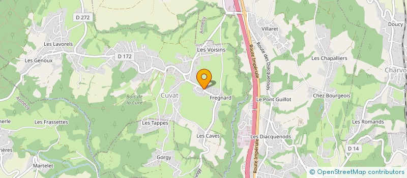 localisation de l'entreprise LES JARDINS DE LA GRILLONIERE à ANNECY