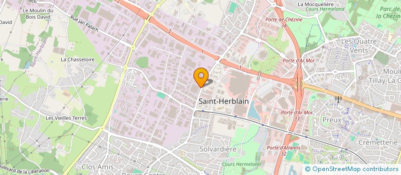 localisation de l'entreprise LES JARDINS DE LA HAUTE CROIX à NANTES