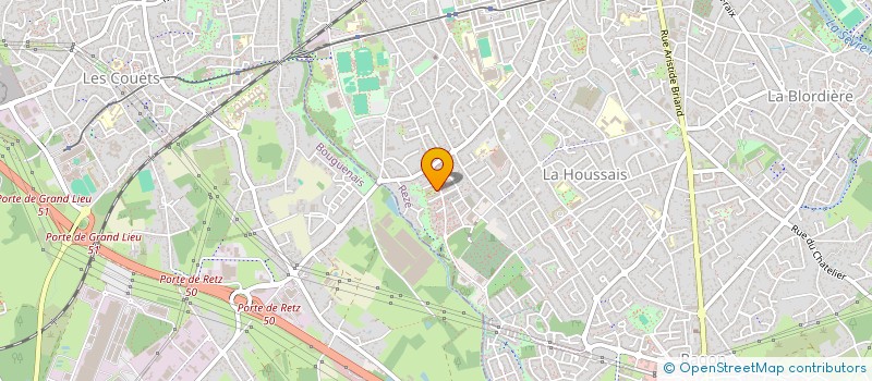 localisation de l'entreprise LES JARDINS DE LA JAGUERE à REZE