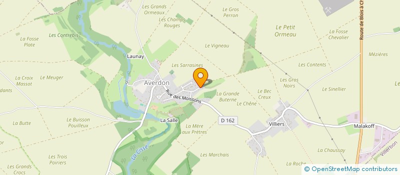 localisation de l'entreprise LES JARDINS DE LA LIGER  AVERDON