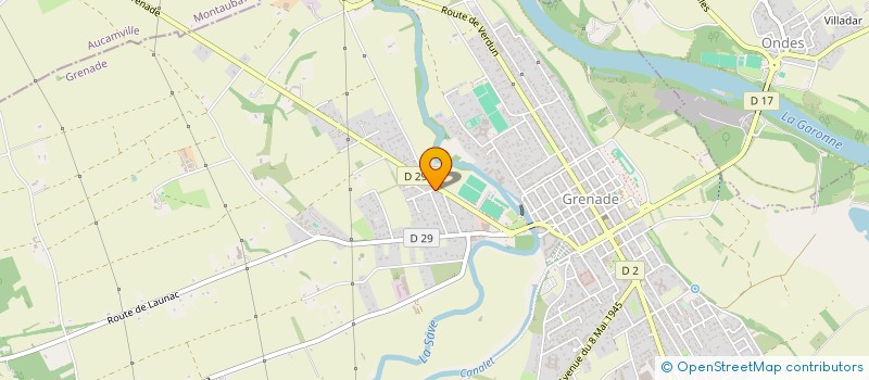 localisation de l'entreprise LES JARDINS DE LA MANNE  GRENADE