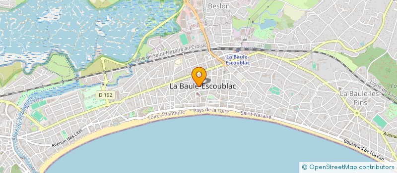 localisation de l'entreprise LES JARDINS DE LA MARINE à LA BAULE-ESCOUBLAC