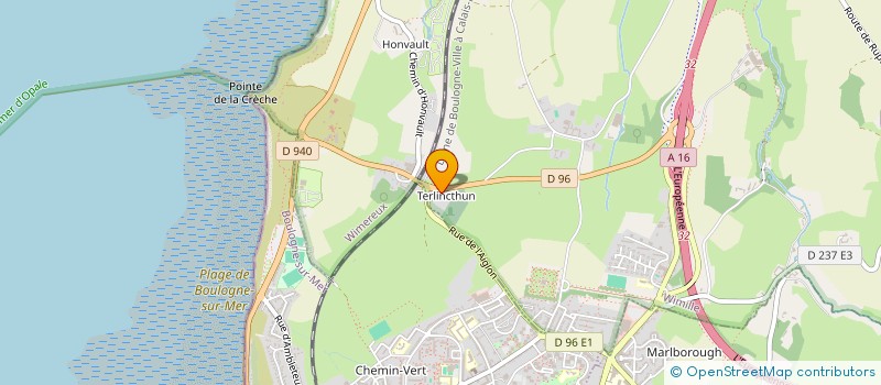 localisation de l'entreprise LES JARDINS DE LA MATELOTE  WIMILLE