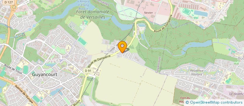 localisation de l'entreprise LES JARDINS DE LA MINIERE  GUYANCOURT