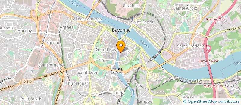 localisation de l'entreprise LES JARDINS DE LA NIVE à BAYONNE