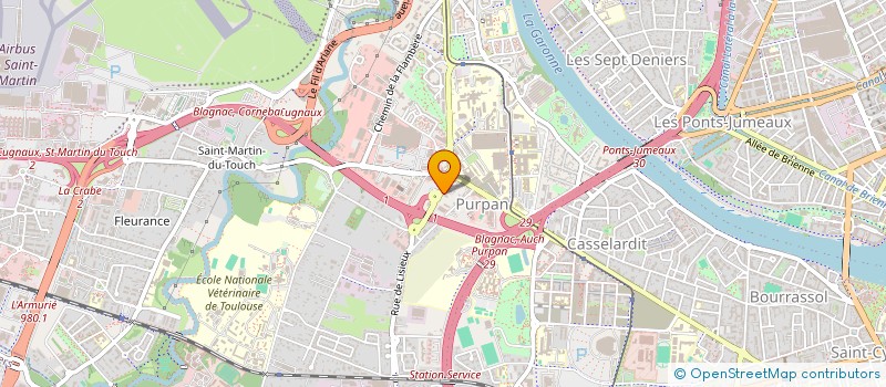 localisation de l'entreprise LES JARDINS DE LA PALME à TOULOUSE