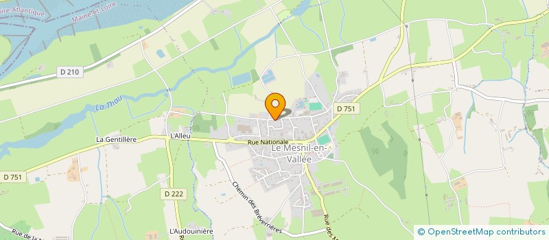 localisation de l'entreprise LES JARDINS DE LA PERRIERE à MAUGES-SUR-LOIRE