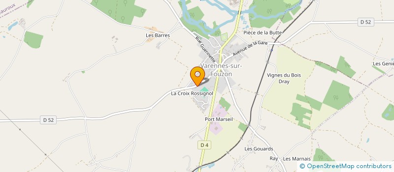 localisation de l'entreprise LES JARDINS DE LA PETITE CROIX à VAL-FOUZON