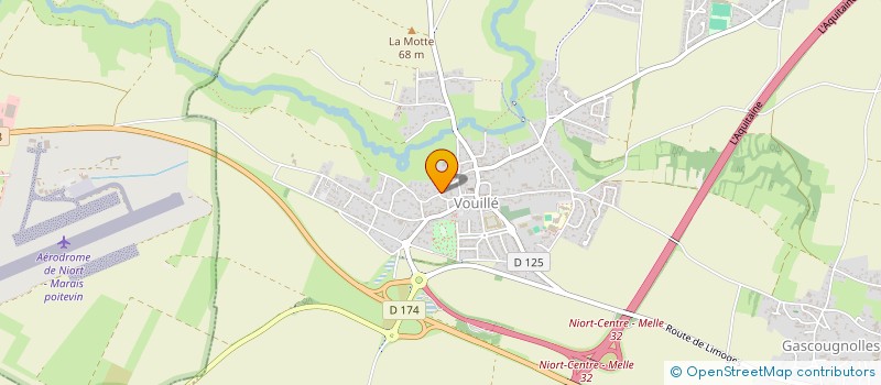 localisation de l'entreprise LES JARDINS DE LA PIERRE ALLAY  VOUILLE