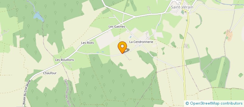 localisation de l'entreprise LES JARDINS DE LA PUISAYE à SAINT-VERAIN