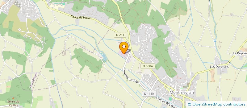 localisation de l'entreprise LES JARDINS DE LA RAYE  MONTMEYRAN